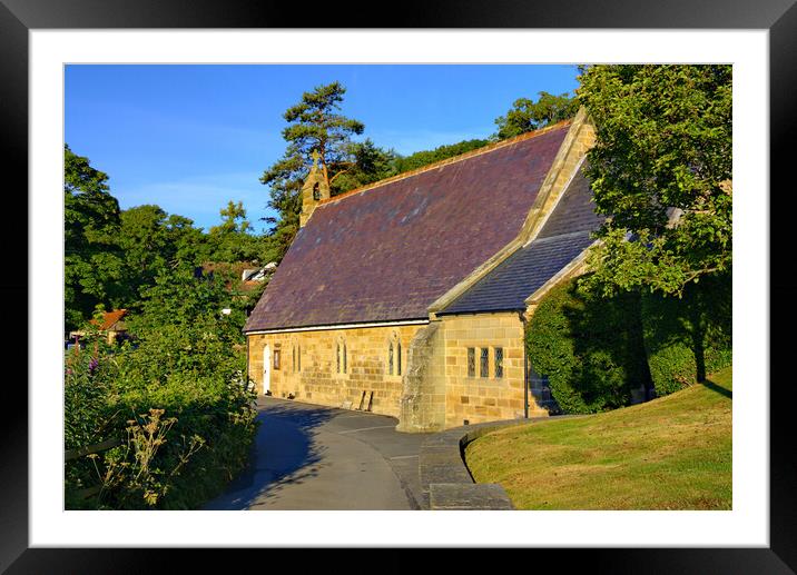 Sandsend Church Framed Mounted Print by Steve Smith