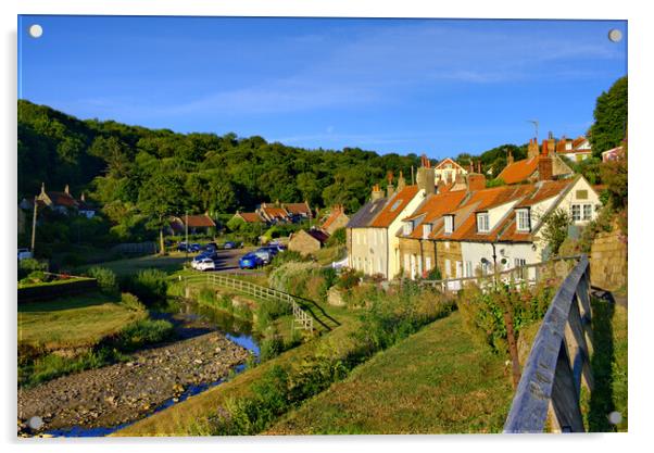 Sandsend North Yorkshire Acrylic by Steve Smith