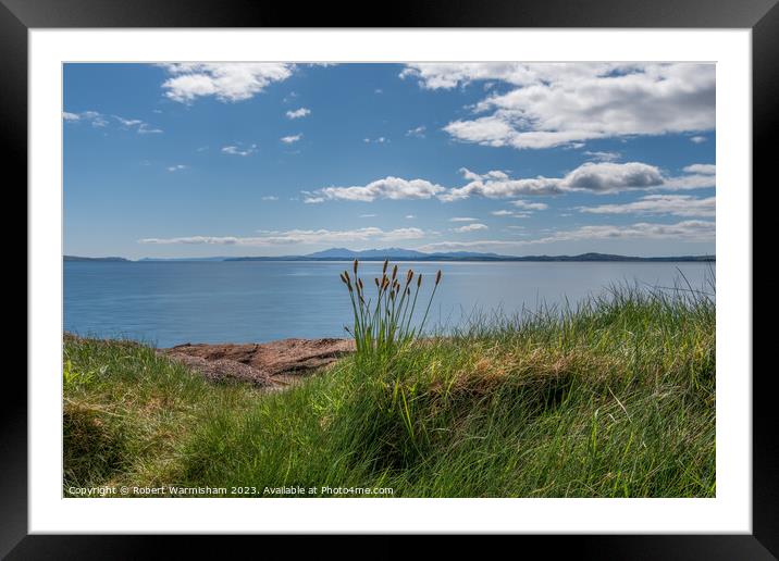 wemyss Bay Shore Rushes Framed Mounted Print by RJW Images