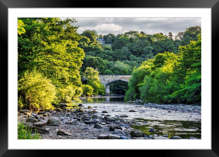 Majestic Richmond Castle over Swale River Framed Mounted Print by Tim Hill
