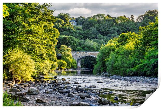 Majestic Richmond Castle over Swale River Print by Tim Hill