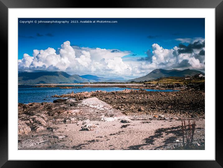 Connemara - a wild, rugged landscape Framed Mounted Print by johnseanphotography 