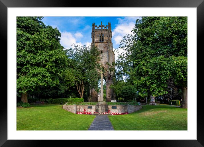 Richmond War memorial, North Yorkshire Framed Mounted Print by Tim Hill