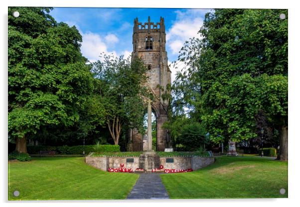 Richmond War memorial, North Yorkshire Acrylic by Tim Hill