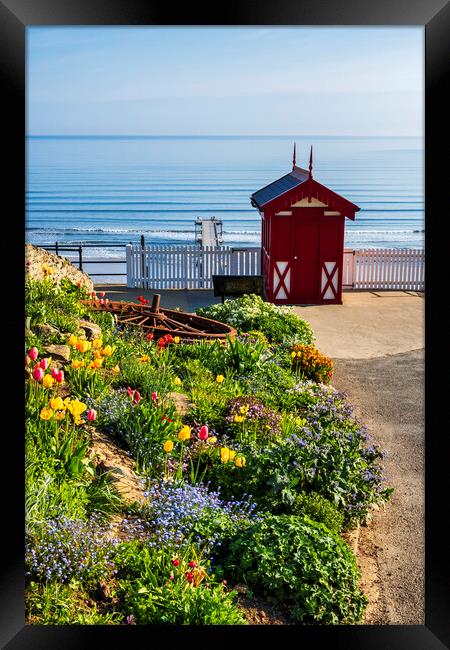 Saltburn Cliff Lift Framed Print by Tim Hill