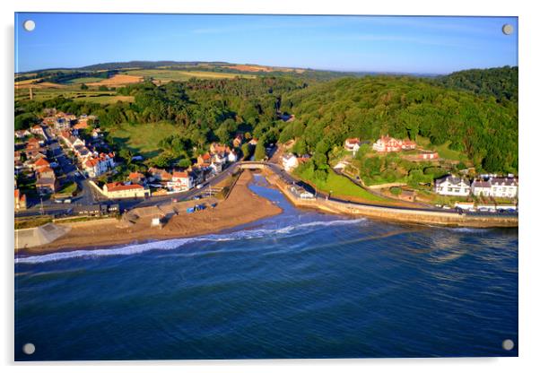 Sandsend North Yorkshire Acrylic by Steve Smith