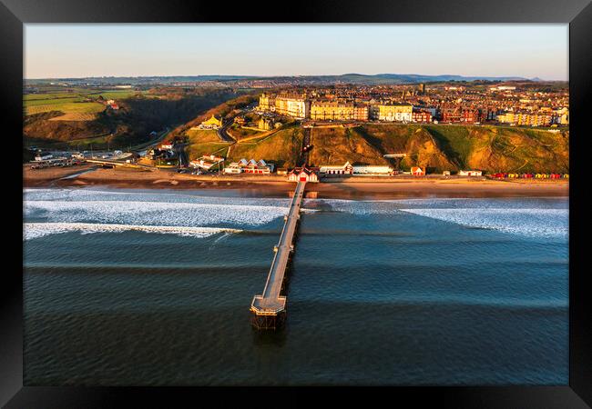 Saltburn from above Framed Print by Tim Hill