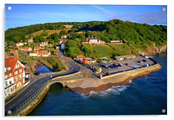 Sandsend North Yorkshire Acrylic by Steve Smith