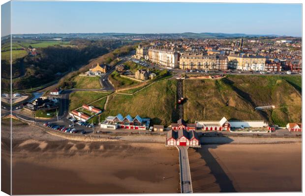 Saltburn from Above Canvas Print by Tim Hill