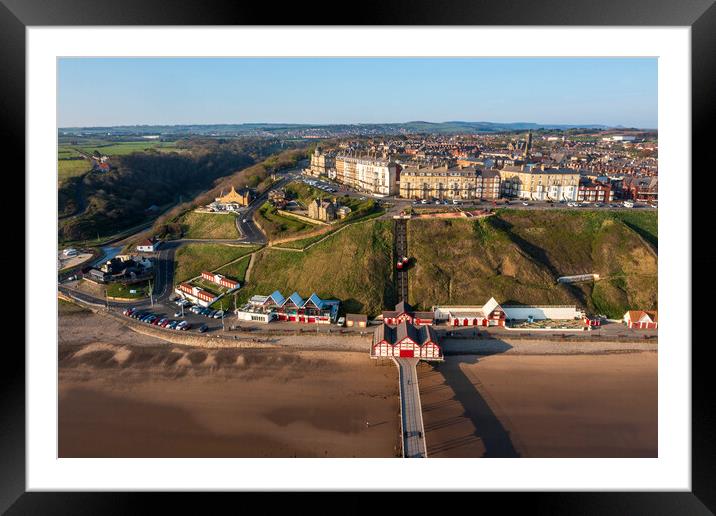 Saltburn from Above Framed Mounted Print by Tim Hill