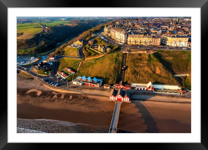 Saltburn from Above Framed Mounted Print by Tim Hill