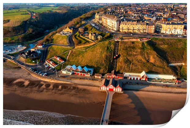 Saltburn from Above Print by Tim Hill