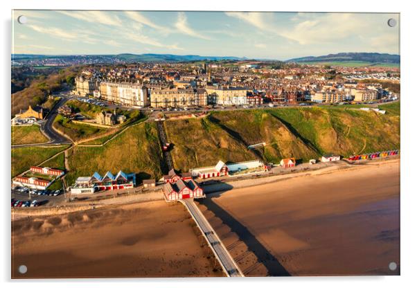 Saltburn from above Acrylic by Tim Hill