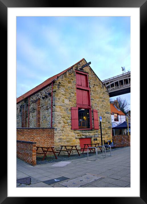 Vibrant Newcastle Quayside Framed Mounted Print by Steve Smith