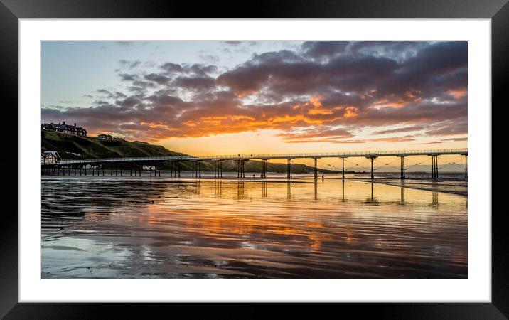 Dazzling Sunset over the North Sea Framed Mounted Print by Tim Hill