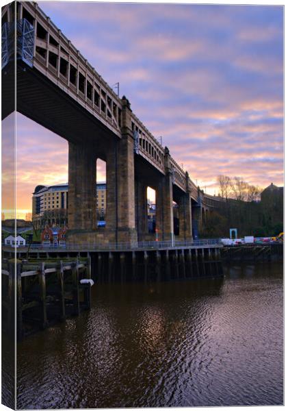 High Level Bridge Newcastle Canvas Print by Steve Smith