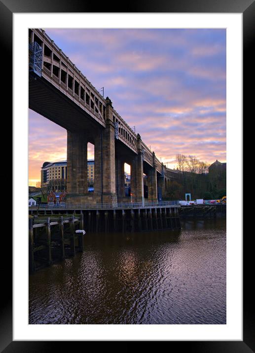 High Level Bridge Newcastle Framed Mounted Print by Steve Smith