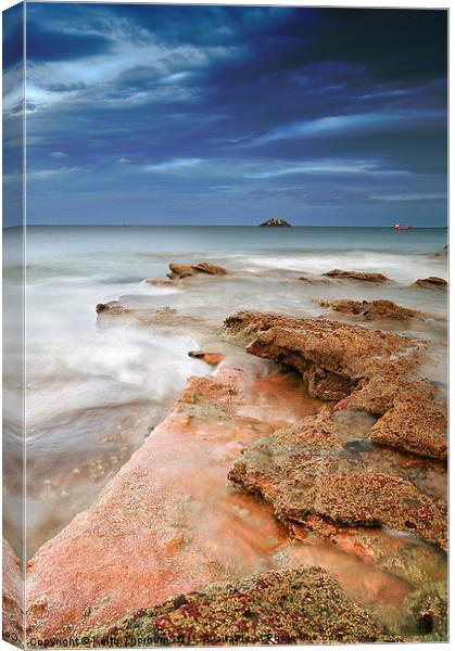 Dunbar Rocks to Sea Canvas Print by Keith Thorburn EFIAP/b