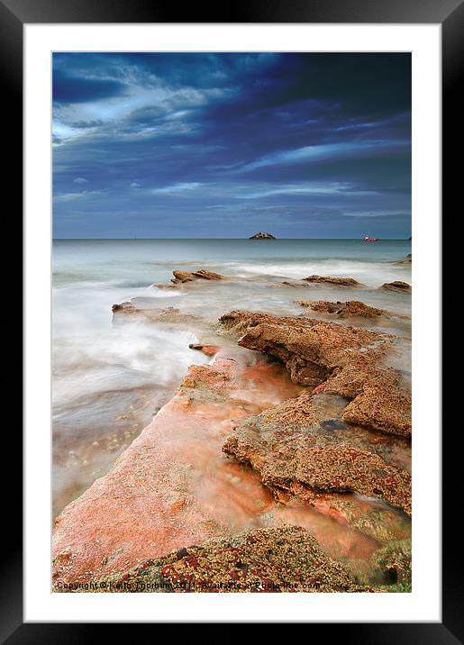 Dunbar Rocks to Sea Framed Mounted Print by Keith Thorburn EFIAP/b