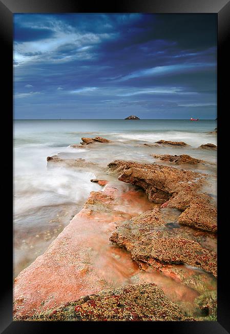 Dunbar Rocks to Sea Framed Print by Keith Thorburn EFIAP/b