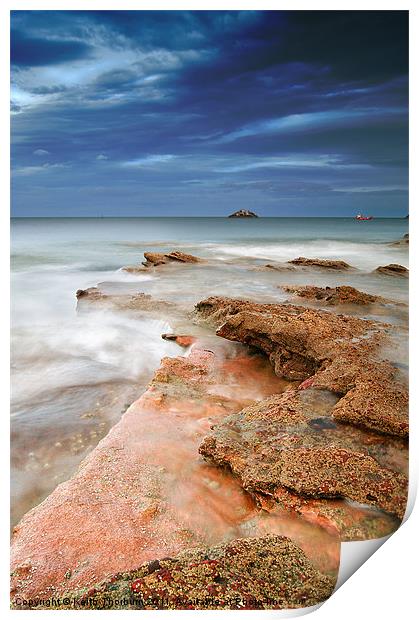 Dunbar Rocks to Sea Print by Keith Thorburn EFIAP/b