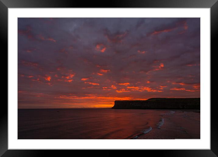 Majestic Sunrise over Saltburn Framed Mounted Print by Tim Hill