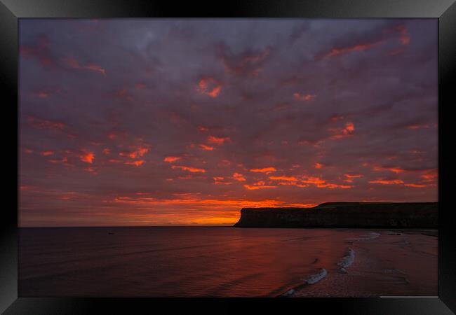 Majestic Sunrise over Saltburn Framed Print by Tim Hill