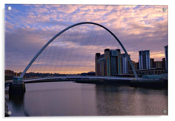 Millennium Bridge Gateshead Acrylic by Steve Smith