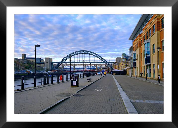 Breathtaking views of Newcastle Quayside Framed Mounted Print by Steve Smith