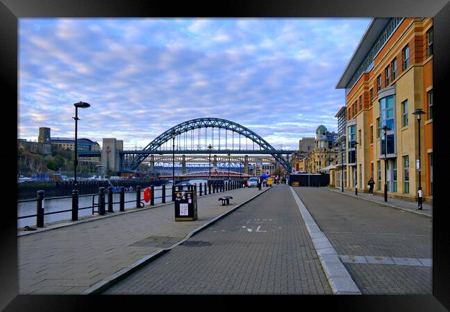 Breathtaking views of Newcastle Quayside Framed Print by Steve Smith