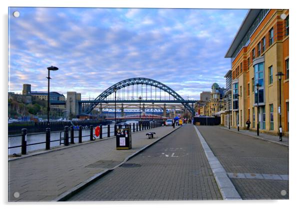 Breathtaking views of Newcastle Quayside Acrylic by Steve Smith