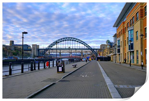 Breathtaking views of Newcastle Quayside Print by Steve Smith