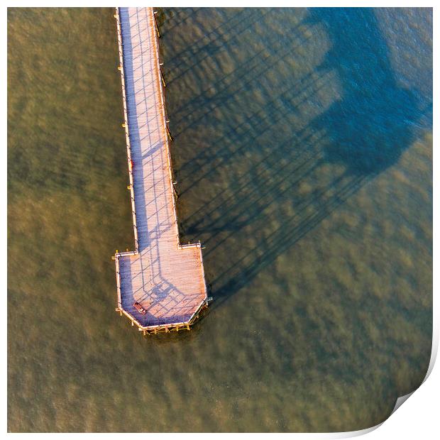 Saltburn Pier from Above Print by Tim Hill