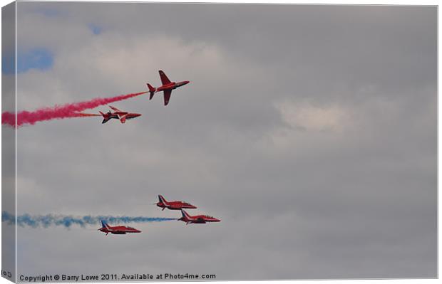 5 Reds 5 Canvas Print by Barry Lowe