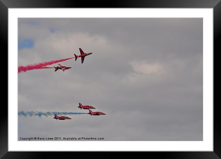 5 Reds 5 Framed Mounted Print by Barry Lowe