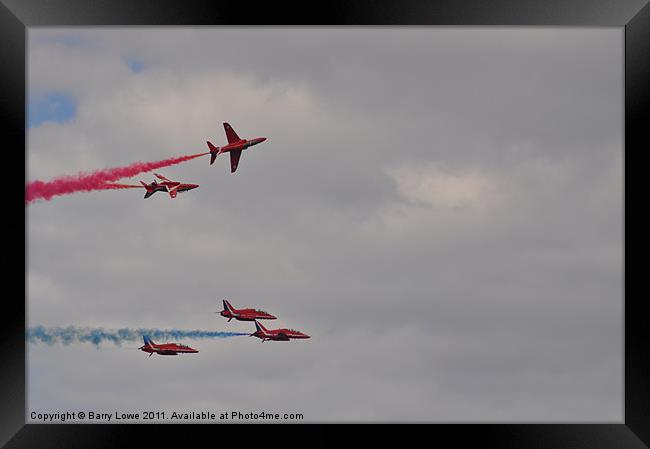 5 Reds 5 Framed Print by Barry Lowe