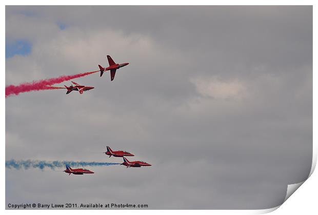 5 Reds 5 Print by Barry Lowe