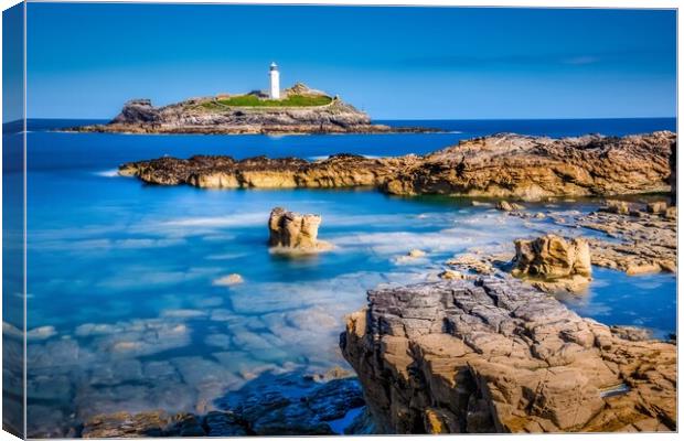Majestic Godrevy Lighthouse Canvas Print by Tim Hill