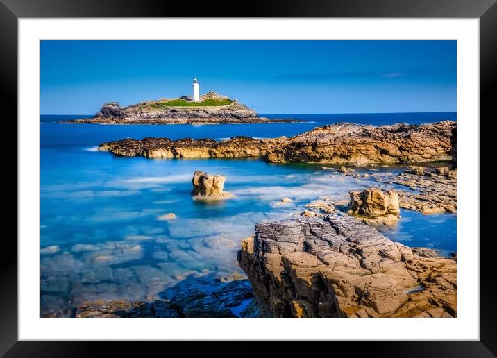 Majestic Godrevy Lighthouse Framed Mounted Print by Tim Hill