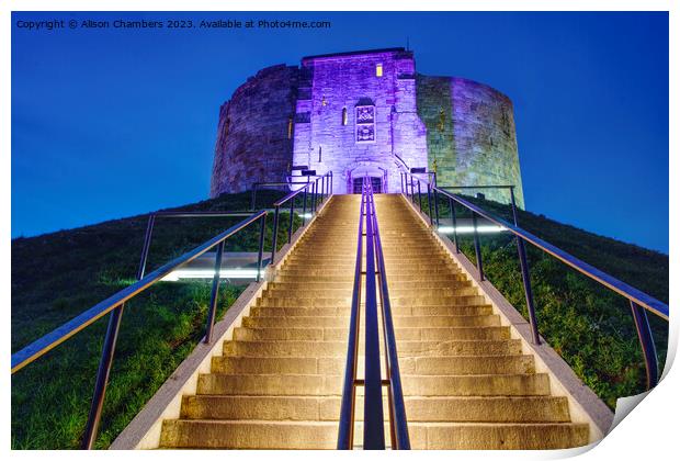 Cliffords Tower Print by Alison Chambers