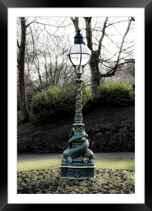 Garden Lantern Framed Mounted Print by Glen Allen