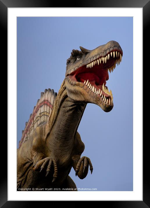 Swanage Dinosaur Framed Mounted Print by Stuart Wyatt