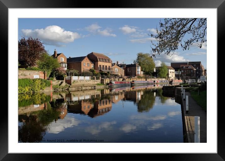 Scenic Tewkesbury Water Framed Mounted Print by Kevin Round