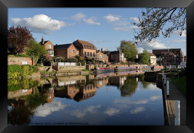 Scenic Tewkesbury Water Framed Print by Kevin Round