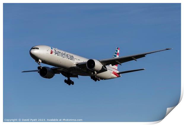 American Airlines Boeing 777-323      Print by David Pyatt