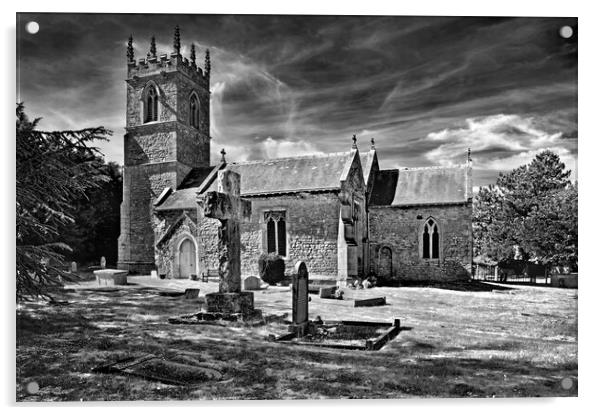 Church of St Winifred, Stainton, Doncaster Acrylic by Darren Galpin