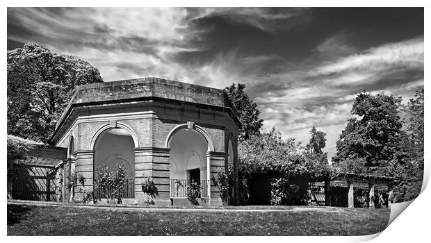 The Colonnades at Valley Gardens, Harrogate Print by Darren Galpin