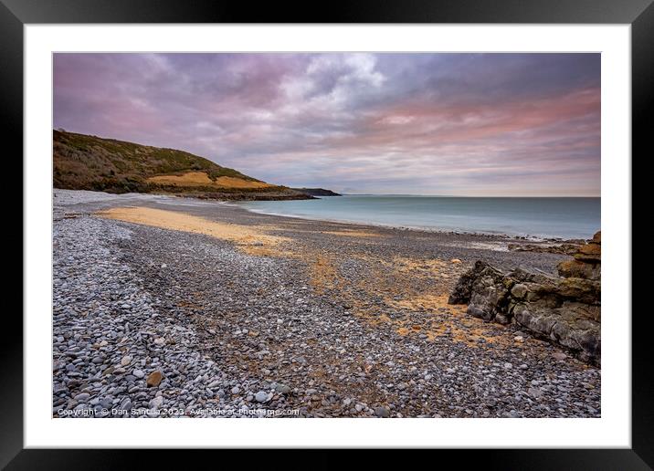 Pwlldu Bay Sunrise, Gower Framed Mounted Print by Dan Santillo