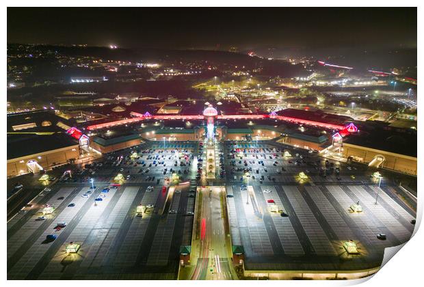 Meadowhall Shopping Centre Print by Apollo Aerial Photography