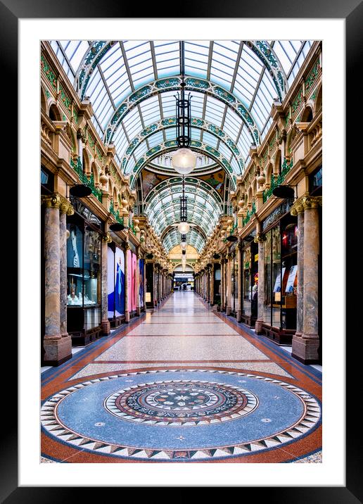 Leeds County Arcade Framed Mounted Print by Tim Hill